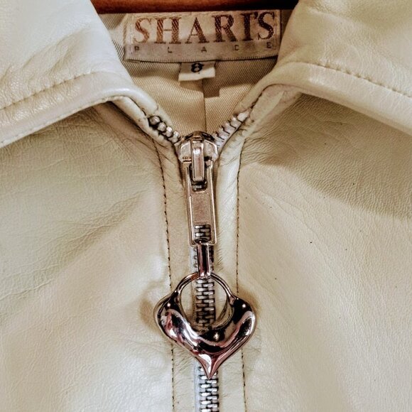 Shari's Place Leather Full Zip Jacket - Picture 3 of 6